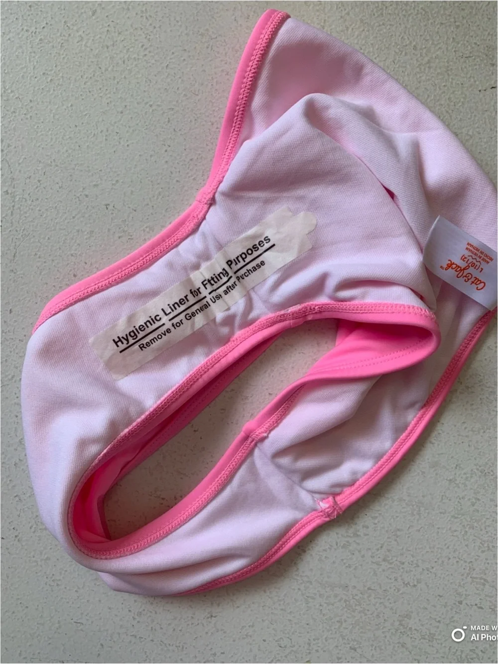Cat & Jack Girl’s Pink Floral Long Sleeve Bikini Set Size Large NWOT Beach